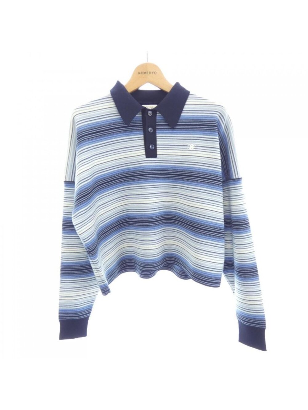 Celine Triomphe Striped Polo